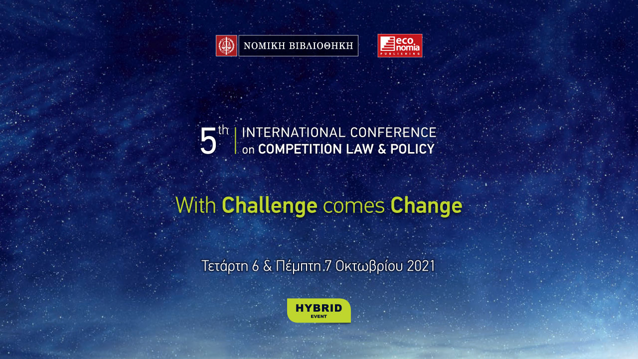 Gregory Pelecanos, Senior Partner will be presenting the topic “Merger control in the Pharma Sector” at the 5th International Conference on Competition Law and Policy on October 7th, 2021